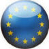 European flag in button